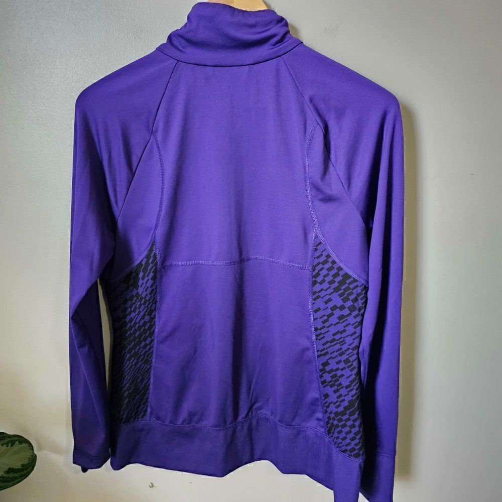 EUC TEK GEAR BLUE MOCK NECK ZIP UP WITH POCKETS ACTIVEWEAR SIZE M - Picture 11 of 13